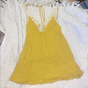 Mustard color dress